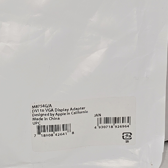 Apple White DVI to VGA Display Adapter - Picture 3 of 4